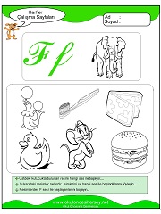 F Sesi Çalışma Sayfaları